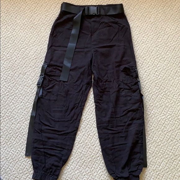 black cargo pants shein